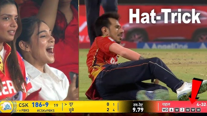 Chahal Hat Trick Celebration