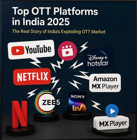 TOP OTT Platforms in India 2025