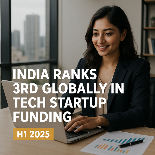Indian Ranks 3rd Globally in Tech Startup Funding