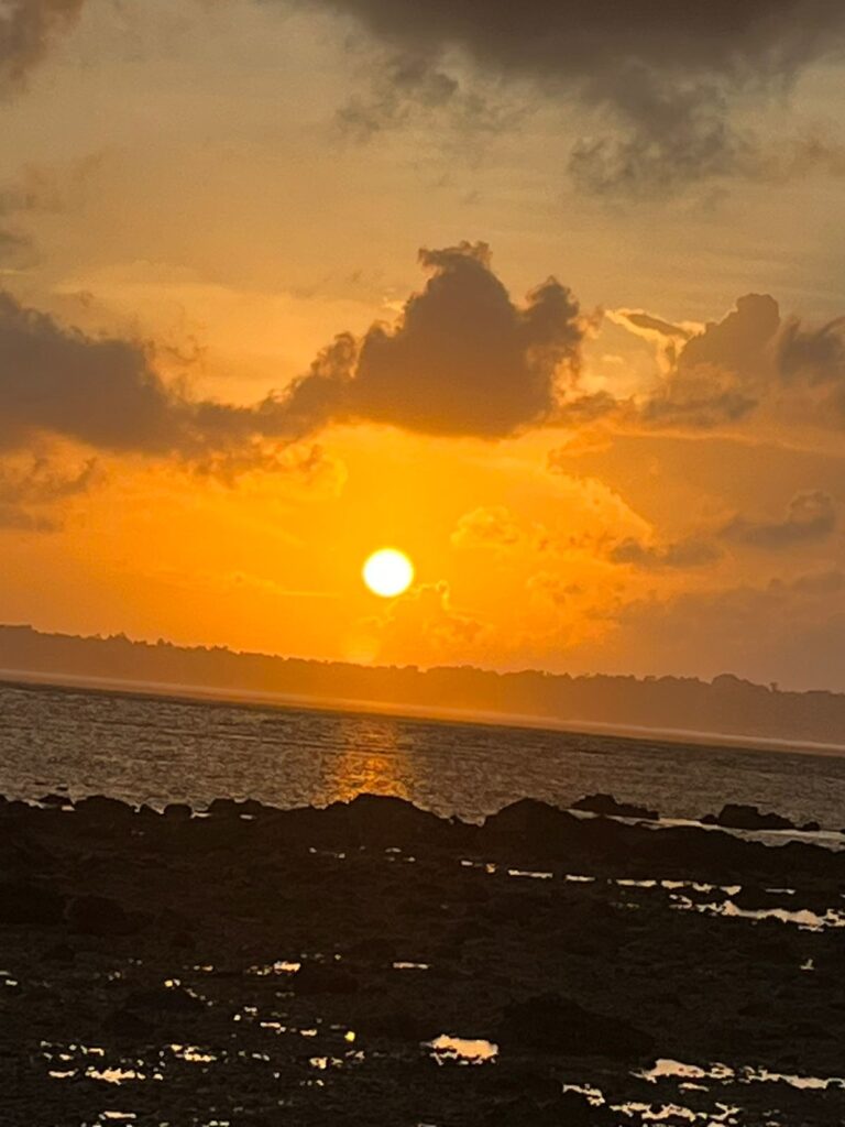 Sun Set At Port Blair Corbyn's Cove Beach