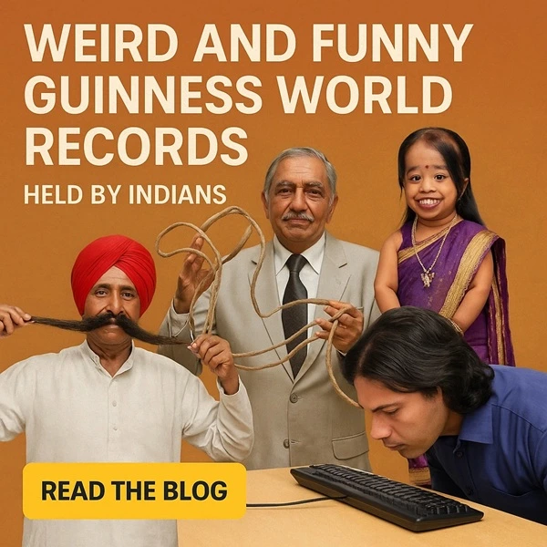 weird and funny Guinness records held by Indians