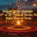 Diwali 2025 October 20th or 21st