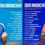 India Vs Australia 2025 Squad Announced