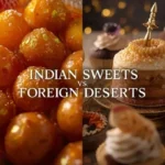 Indian Sweets vs Foreign Desserts